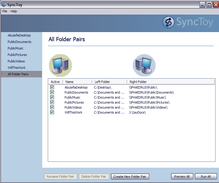 microsoft synctoy utility